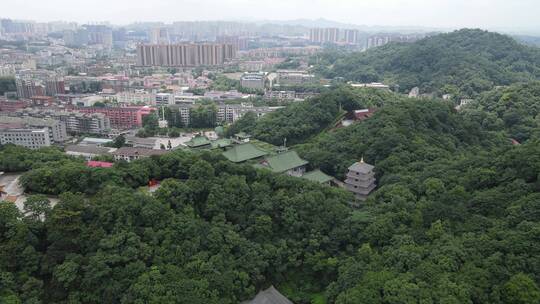 航拍湖南益阳广法寺