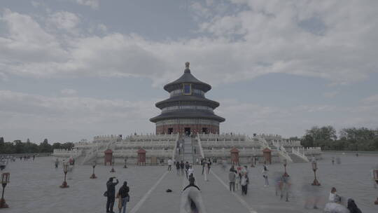北京天坛 祈年殿延时视频素材模板下载