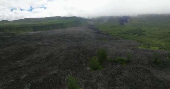 留尼汪岛，海岸，海，火山