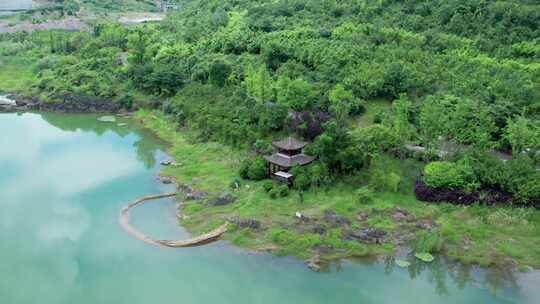 航拍贵阳市体育文化公园