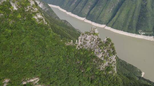 航拍神女峰景区