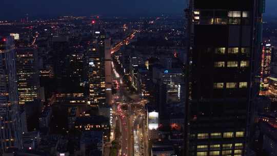 城市夜景 夜景车流 孤独城市