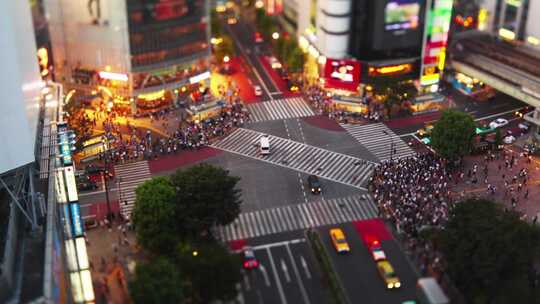 涩谷十字路口in东京日本