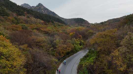 秋天大山公里航拍