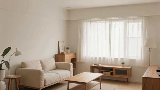 现代简约客厅室内设计家居舒适生活场景