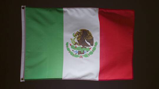 工作室拍摄的墨西哥国旗视频素材模板下载