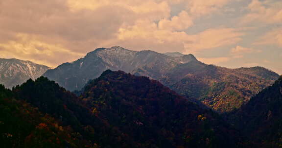 陕西秦岭山脉秋天秋景