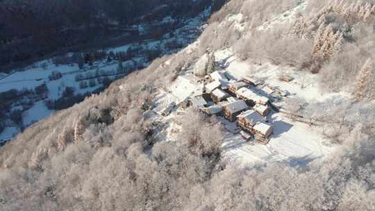 雪山景区鸟瞰图