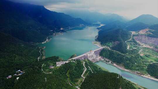 江油武引水库涪江六峡航拍美景视频素材模板下载