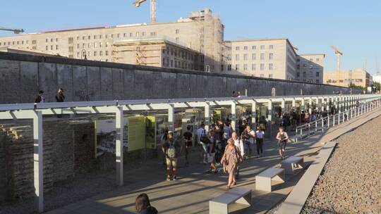 柏林墙纪念馆的游客