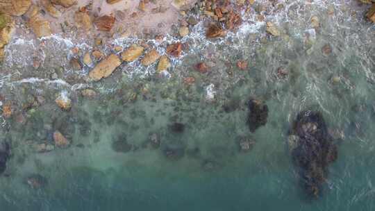 4K航拍深圳大鹏海岸线碧海蓝天