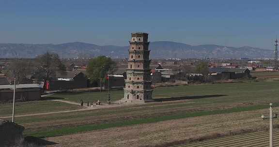 山西 临汾 襄汾 古建筑 寺庙 琉璃塔