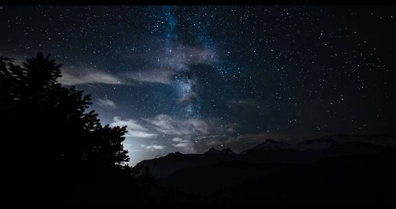 夜空延时风景银河星空自然 (1)