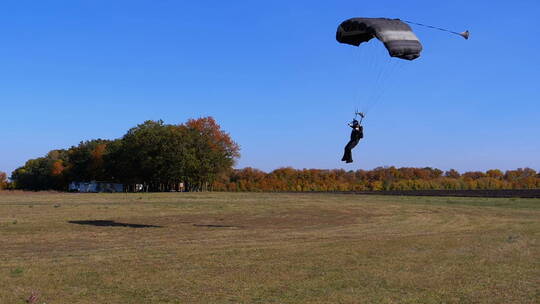 跳伞 极限运动 降落伞 运动 降落视频素材模板下载