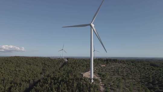 清洁能源绿色能源风能发电风车视频素材模板下载