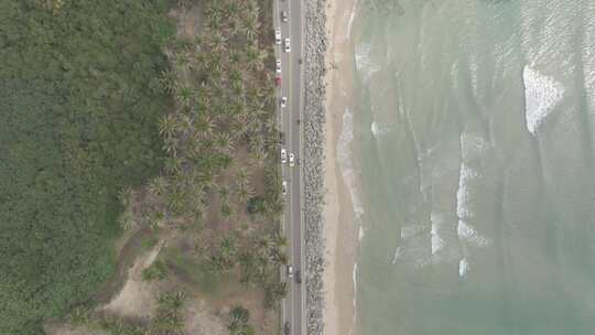 海南万宁市日月湾沙滩航拍