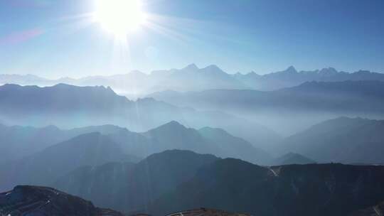 牛背山航拍短视频素材