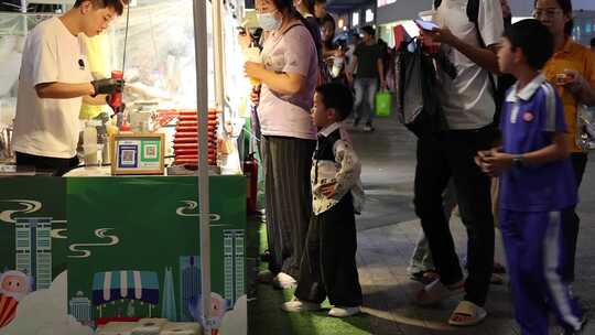 夜宵 烤肠 小吃 美食 烟火气 宵夜 夜市