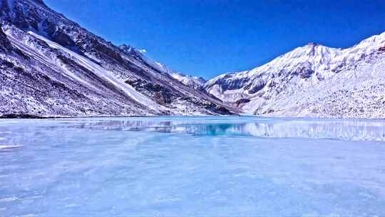 雪山湖泊高原风光