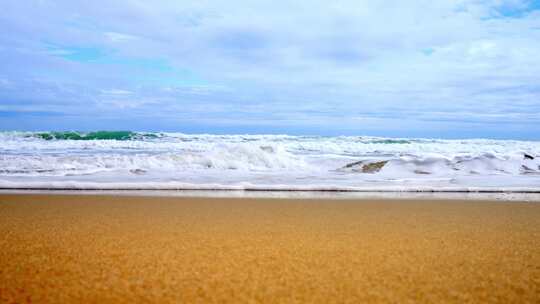 海滩海浪视频素材模板下载