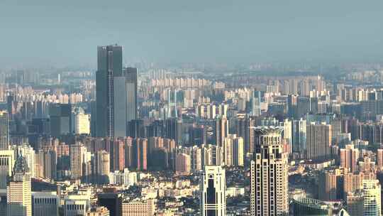 上海城市建筑鸟瞰全景