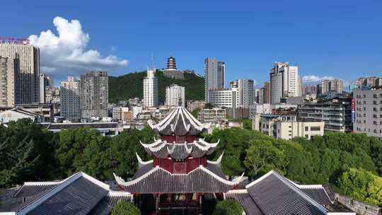 贵州贵阳中式传统建筑文昌阁与东山寺