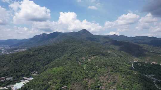 福建福州鼓山交通转盘航拍