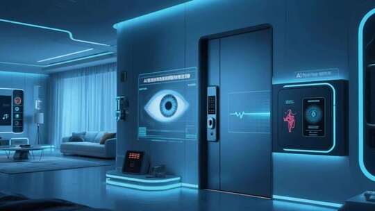 AI智能科技城市未来交通网络家居科技风格