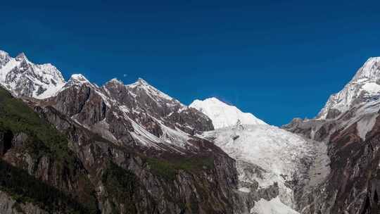 川西海螺沟雪山延时摄影高原生态摄影