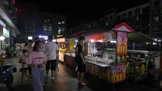 扬州街头夜市美食
