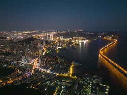 大连城市夜景延时