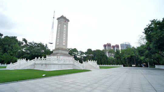南宁人民公园英雄纪念碑视频素材模板下载
