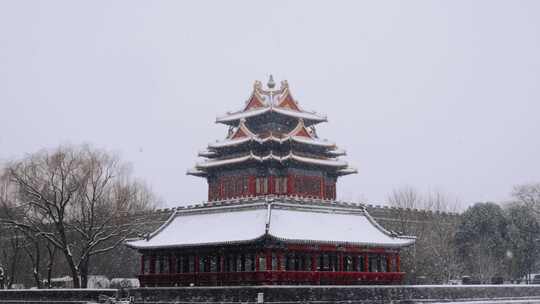 角楼雪景