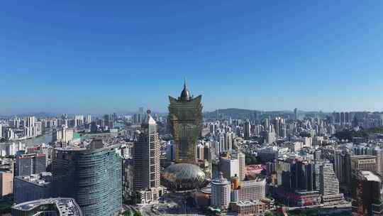 澳门南湾湖澳门大景澳门新葡京酒店航拍