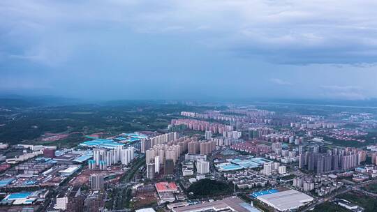 长沙暴风雨来临延时视频素材模板下载