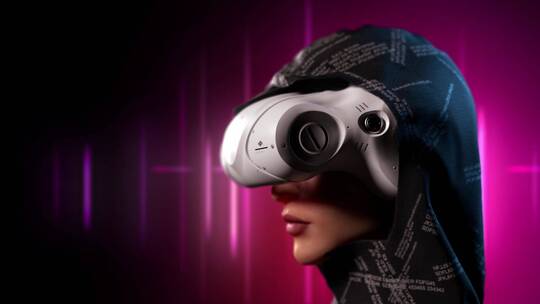 VR  虚拟世界 vr眼镜 AR 增强现实视频素材模板下载