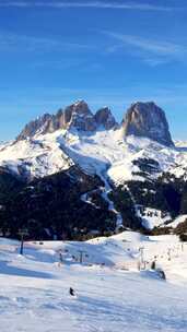 意大利多洛米蒂滑雪度假村