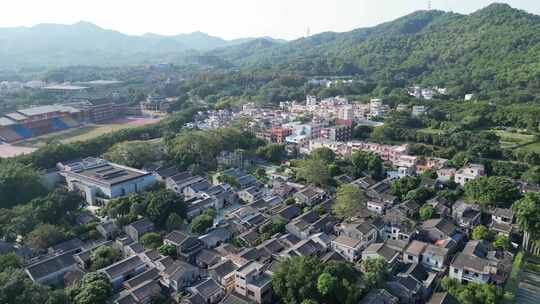 航拍广东中山孙中山故里5A景区