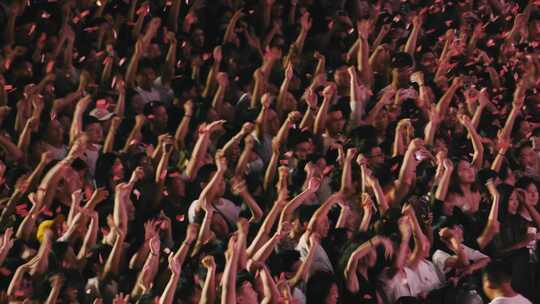 电音节音乐节观众狂欢