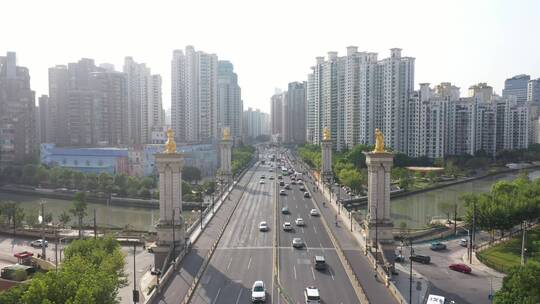 上海武宁路桥视频素材模板下载