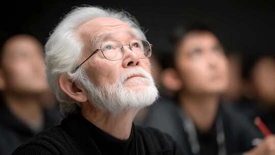 资深专家学者仰望思考未来