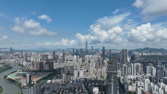 城市群 深圳全景 大全景 航拍深圳 空镜