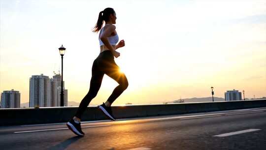 跑步运动身体体育运动员健身锻炼