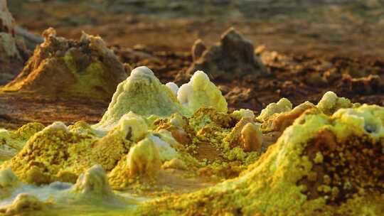 酸，达纳基尔凹陷，酸性湖，火山盐