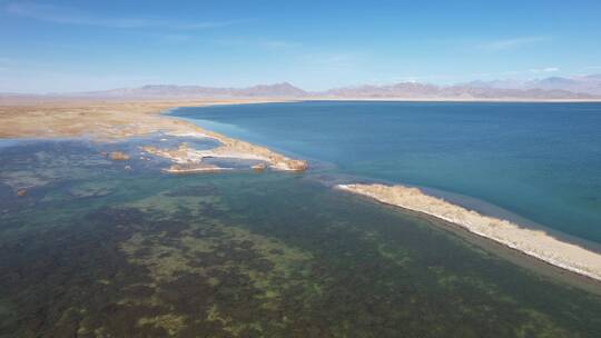 原创 青海小柴旦湖湿地湖泊自然风光航拍