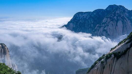 宣传片大气震撼陕西西岳华山延时摄影