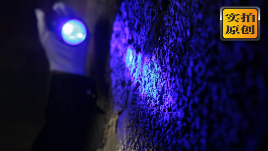 实拍演绎现场勘查宣传素材