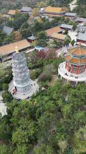 青岛湛山寺航拍风光