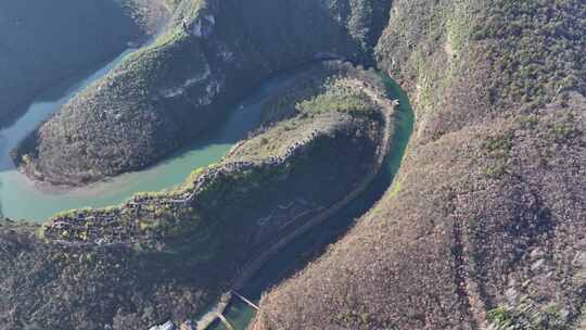 湖北襄阳南漳春秋寨古城遗址风景