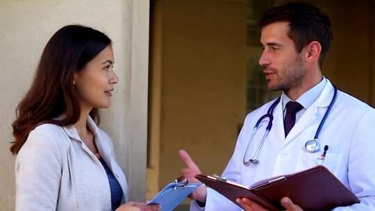 医院医生护士背影ai素材原创